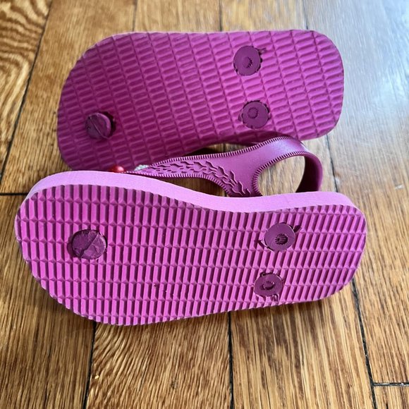 Pink beaded flip-flops - Picture 2 of 3